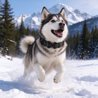 Collier tactique pour chien en nylon et néoprène robuste, réfléchissant 3M, avec poignée de contrôle à dégagement rapide en métal, réglable et rembourré