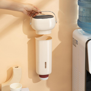 Xinzao Wall Mounted Cup Holder For Water Dispenser Plastic Simple Style <b>Strong</b> Compatibility Home Use - Product Image 2