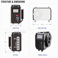 Machine de nettoyage au laser pulsé 100W 200W, nettoyeur laser portable pour la restauration de sculptures en pierre historiques, de murs en briques, de graffitis et de peintures