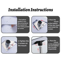 Nouvel adaptateur de montage en métal Starlink Gen3 pour projecteur, fixation standard sécurisée sur poteau, plaque V3 pour installation sur toit, durable, finition poudrée