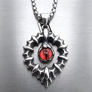 Yunnique – collier en résine en forme de goutte d'eau pour hommes, pendentif en argent tibétain, design géométrique, chaîne de pull, bijoux cadeau - Product Image 4