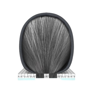 High Performance Teumsae Weatherstrip O-type Pin Weather Strip Mohair Brush for Sliding Door <b>Gap</b> Seal - Product Image 1