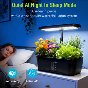 Sistem Penanam Hidroponik Yago 6 Pods Kit Kebun Hidroponik Dalam Ruangan dengan Lampu LED untuk Pertumbuhan Tanaman - Product Image 2