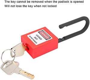 QVAND Industrial CustomLockout Tagout Safety Padlock Plastic Llockout Tagout Keyed Alike/Different OSHA Standard - Product Image 4