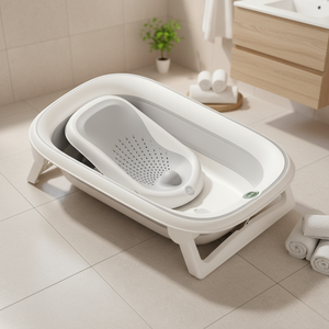 Ultimo Set Vasca da Bagno Pieghevole in Plastica per Neonati con Sensore di Temperatura - Product Image 1