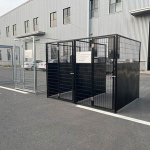 คอกสุนัขลวดเชื่อมแบบหนา<span class=keywords><strong>4</strong></span>ฟุต x 8FT X 6ฟุตสีดำ - Product Image 3