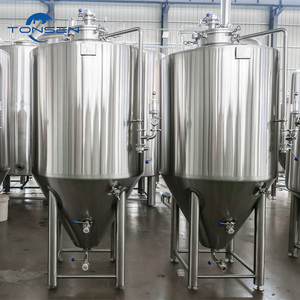 Cuve de Fermentation Conique 100L-500000L SUS304 316L avec Enveloppe Dimple, PLC, CIP, SIP pour Bière, Vin, Bioéthanol - Product Image 1