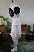 Costume de mascotte de dessin animé robot blanc mascotte personnalisée unisexe pour adultes pour les vacances de Noël