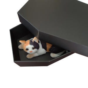 कुत्तों के लिए कस्टम आधुनिक पालतू यूर्न व्यक्तिगत चित्र कार्डबोर्ड कैसकेट - Product Image 2