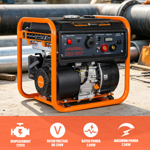 Portable 2KW 2.5KW 230V 4-Stroke Gasoline Powered Welding Machine 130A Lightweight 212cc <b>Engine</b> <b>Model</b> NHC170F - Product Image 6