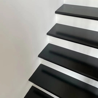YIMU personnalisé chêne blanc escalier main courante Simple style européen meubles de maison en bois verre fer laiton villas en acier inoxydable