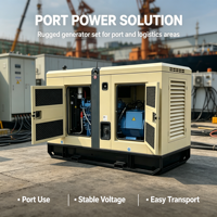 Groupe électrogène diesel portable 150 KV, fonctionnement silencieux, sortie 60 Hz pour hôpital