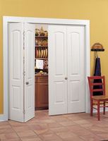 Porte pliante en bois usagé de type flush pour chambre d'hôtel de luxe