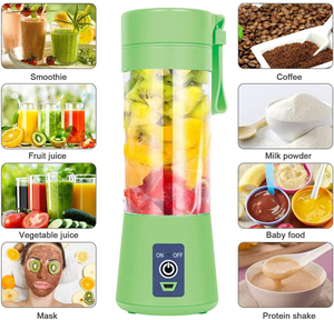 Exprimidor de Frutas Personal con Batería, Exprimidor Recargable USB, Licuadora de 500 ml, Botellas Eléctricas, Mini Licuadora Portátil - Product Image 5