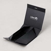 Boîte d'emballage de luxe pour perruques avec logo personnalisé, boîte rigide en papier pliable magnétique pour extensions de cheveux, emballage de mèches de cheveux