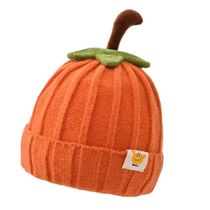 <span class=keywords><strong>Gorro</strong></span> de Punto de Poliéster Transpirable y Cálido para Bebés, Niños y Niñas, con Forma de <span class=keywords><strong>Calabaza</strong></span> - Product Image 5