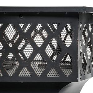 Conter <strong>Steel</strong> Garden Wood Burning Fire Pit <strong>Outdoor</strong> <strong>Fireplace</strong> - Product Image 5