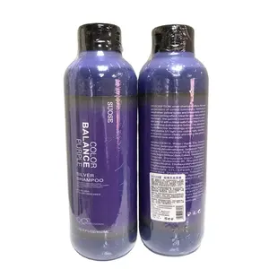 Private Label No Yellow Purple Shampoo And Conditioner untuk Rambut Pirang