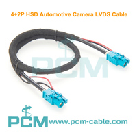 4+2Pin HSD to HSD Cable Assembly with Amphenol Original Connectors HSD2NZSJ-C44W0 LEONI DACAR 535 LVDS Cable
