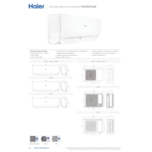 Aire Acondicionado Doméstico Flexis Plus Blanco WiFi 12000 BTU R32 A+++ Split Individual de Frecuencia Variable Solo Frío con Control por App - Product Image 2