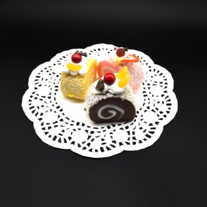 Manteles Individuales Redondos Blancos Mini <span class=keywords><strong>de</strong></span> 12 Pulgadas, Desechables, Resistentes a la Grasa, Ecológicos, Clásicos, <span class=keywords><strong>de</strong></span> Papel <span class=keywords><strong>con</strong></span> Encaje, para Pasteles, Tazas <span class=keywords><strong>de</strong></span> Café - Product Image 6