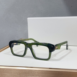 Gafas de Sol Unisex Rectangulares Gruesas de Lujo con Montura de Acetato, Lentes Transparentes UV400, Montura de Gafas Retro Moderna para Prescripción - Product Image 2