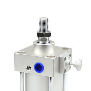 Cilindro Neumático Estándar con Bloqueo Frontal SCLF32/40/50/63/80x50-100-200-300-500S, Piezas Neumáticas con Cilindro de Bloqueo - Product Image 1