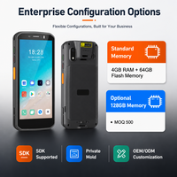 Terminal de lecture de codes-barres industriel robuste Kingtop, directement de l'usine, ordinateur mobile PDA Android 14, 1D 2D, 4G BT 5.2 GPS, en stock