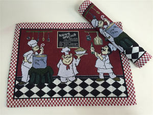 مفرش طاولة منسوج مخصص بالجملة من القطن والبوليستر والجاكار - Product Image 2