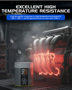 Revêtement gris résistant aux hautes températures et aux intempéries pour peintures de structures en acier - Product Image 2