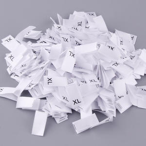 S M L XL XXL XXXL Neck Size Label <b>Tags</b> Woven Label <b>Tag</b> for Garments Clothing Labels Size <b>Tags</b> - Product Image 3