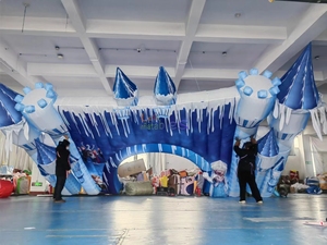 Magical Ice and Snow World Bienvenido Arco inflable Fiesta Evento Frozen Publicidad <span class=keywords><strong>Castillo</strong></span> inflable Arco - Product Image 6