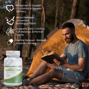 תוסף אנזימים ללא הנדסה גנטית של JBY Wholesale להקלה על דלקות האף וזרימת דם בריאה עם כמוסות סרפרפטאז איכותיות - Product Image 6