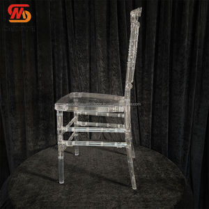 SMOOTH Factory Price Crystal Transparent <b>Clear</b> Acrylic Plastic Resin <b>Chair</b> Detachable <b>Chair</b> For Wedding - Product Image 5