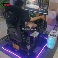 Simulateur profil aluminium volant personnalisé Cockpit simulateur de jeu de conduite superbe Cockpit avec vraie chaise course