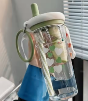 800ML haute apparence en plastique grande capacité Sports d'été bouteille d'eau Portable voyage à l'extérieur tasse à boire avec infuseur à thé
