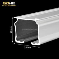 Rail de rideau à plis ondulés en alliage d'aluminium 1048 Deluxe avec bande de fixation S, pour plafond – Vente chaude