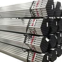 Pipa Baja Bulat Galvanis GI 40mm X 1.5mm Tabung Baja Karbon untuk Pemasangan Panel Surya Struktur Pagar Rumah Kaca Teknik