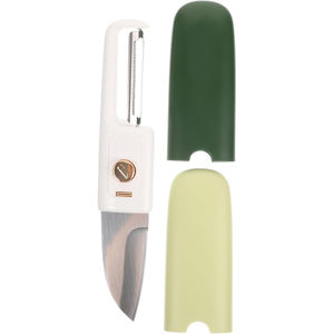 Cuchillo multifuncional dos en uno, práctico cuchillo para frutas, herramienta para pelar patatas para el hogar, cuchillo para frutas - Product Image 1