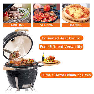 Parrilla de Barbacoa de Cerámica Kamado de Carbón Vegetal Grande Verde con Asador de 12, 13, 23, 24, 26, 29 Pulgadas del Fabricante 1BBQ2420 - Product Image 1