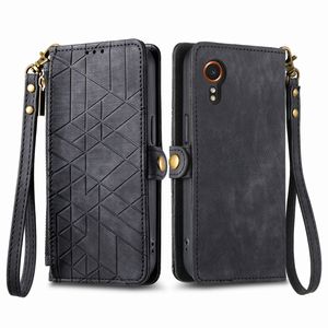 Funda de Cuero PU con Tapa para <span class=keywords><strong>Samsung</strong></span> <span class=keywords><strong>Galaxy</strong></span> X Cover 7/A55/A25, Diseño Geométrico, Funda Tipo Cartera para Infinix HOT 12 Play - Product Image 6