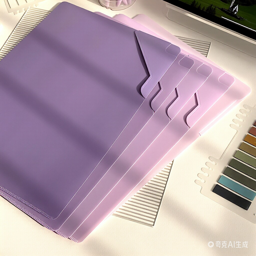 Five-piece set gradient purple