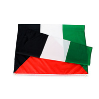 Drapeau palestinien de la liberté en polyester premium avec œillets, 90 x 150 cm (5 pi x 3 pi), vente directe d'usine, vente en gros, personnalisable