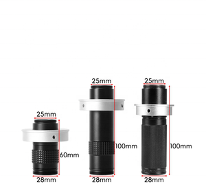 Cámara industrial de ajuste 80X 120X 150X con anillo adaptador lente de microscopio de montura C para inspección de reparación de PCB de joyería portátil - Product Image 1