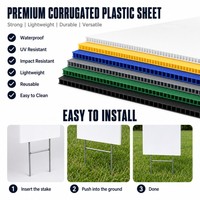 Panneaux de signalisation triangulaires en PVC pour jardin/gazon, surface brillante imperméable, sur pieds en H, impression personnalisée, autoportants