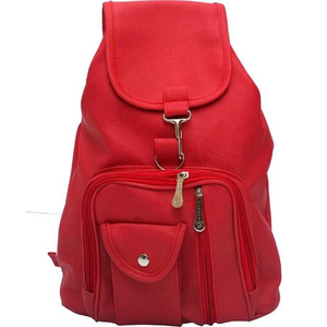 Sacs à dos pour femmes en cuir véritable à 100 %, avec cuir à grain lisse et accents métalliques polis - Product Image 4