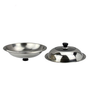 El mejor vendedor cubierta de olla de cocina de acero inoxidable cubierta de wok cubierta de comida - Product Image 3