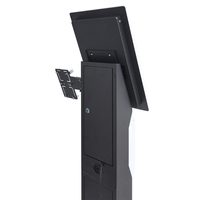 Kiosque de commande et de paiement 21,5 et 23,8 pouces, Windows 11, sur pied, pour supermarché, avec auto-encaissement, prend en charge les codes QR, écran tactile et SDK