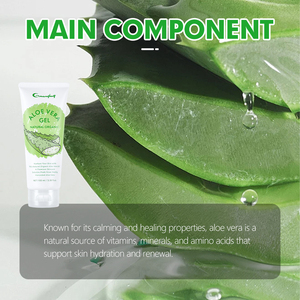 Gel de Aloe Vera de Marca Privada, Antioxidante, Hidratante, Equilibrante, Refrescante, Humectante y Calmante, Gel de Aloe Vera <span class=keywords><strong>para</strong></span> Después <span class=keywords><strong>del</strong></span> <span class=keywords><strong>Sol</strong></span> - Product Image 5