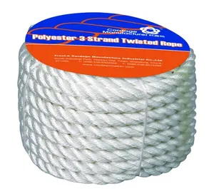 1/2x100' White Twisted 3 Strand Nylon Anchor Rope Boat Rigging